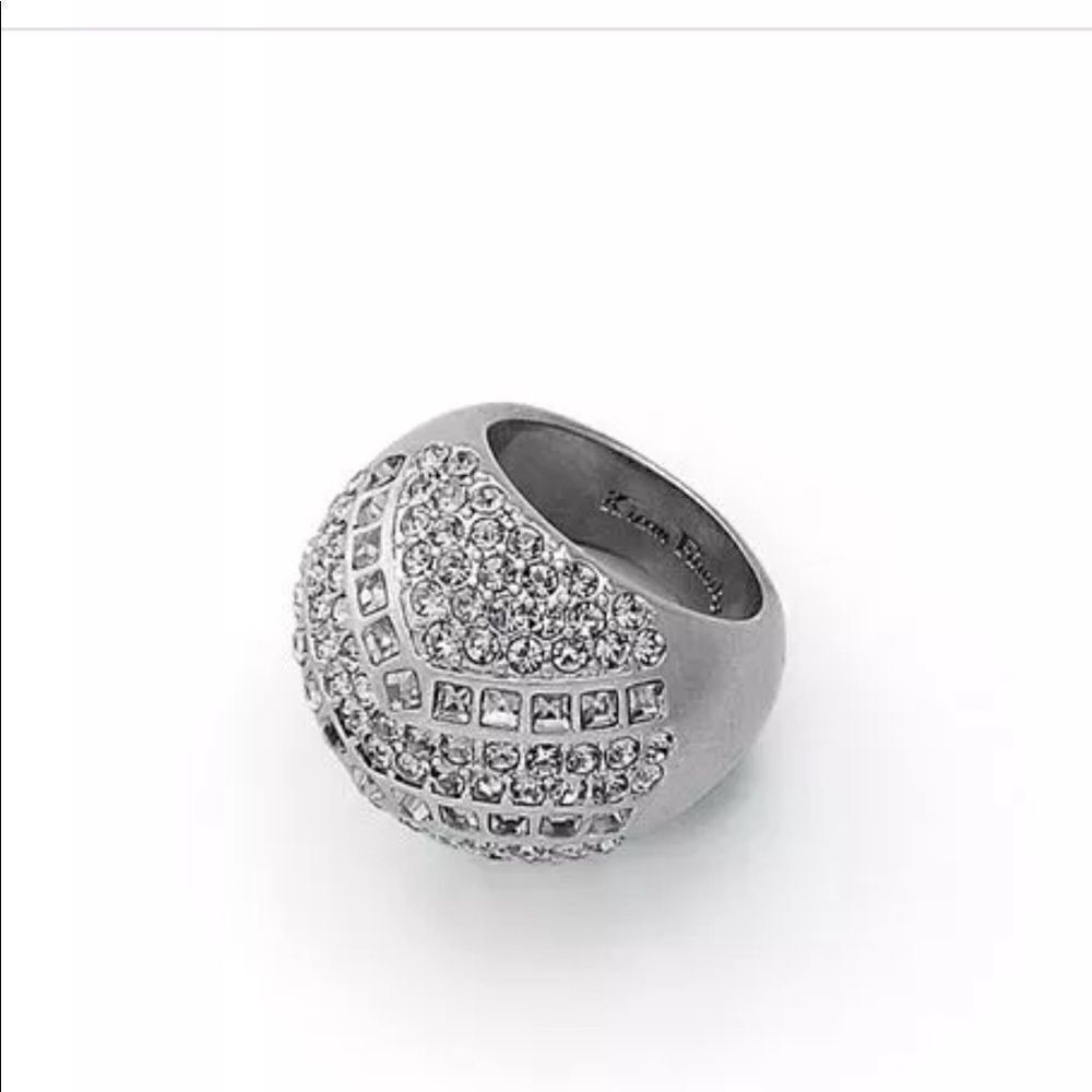 Gorgeous Kiam Family Sparkle Dome Ring! Size8